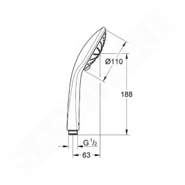 Grohe Euphoria - Douchette Massage, chrome 27221000