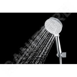 kielle Oudee - Set de douche avec thermostat, 228 mm, 3 jets, chrome 20602020