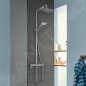 Hansgrohe Croma - Colonne de douche thermostatique Showerpipe, 1jet, chrome 27630000