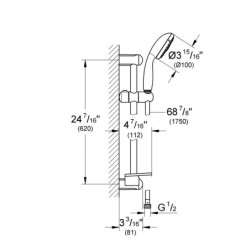 Grohe Tempesta New - Colonne de douche , 4 jets, chrome 28436002