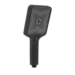 kielle Vega - Set de douche avec thermostat, 300 x 200 mm, 3 jets, noir mat 20618004