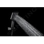 kielle Vega - Set de douche avec thermostat, 300 x 200 mm, 3 jets, noir mat 20618004