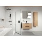kielle Vega - Set de douche avec thermostat, 300 x 200 mm, 3 jets, noir mat 20618004