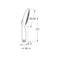 Grohe Vitalio Rain - Pommeau de douche 130, 4 jets, chrome 26107000