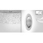 Hansgrohe Croma Select E - Set de douche Vario avec thermostat, 3 jets, barre de douche 900 mm, blanc/ chrome 27082400