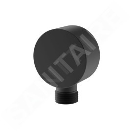 SANITINO - Set de douche avec thermostat et corps encastré hansgrohe, accessoires kielle, noir mat SANI21HKK402