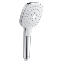 kielle Vega - Tête de douche 130, 3 jets, chrome / blanc 20418000