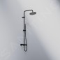 Steinberg 340 - Set de douche avec thermostat, diamètre 22 mm, noir 340 2721 S