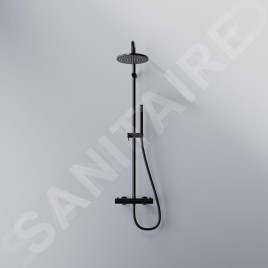 Steinberg 340 - Set de douche avec thermostat, diamètre 22 mm, noir 340 2721 S