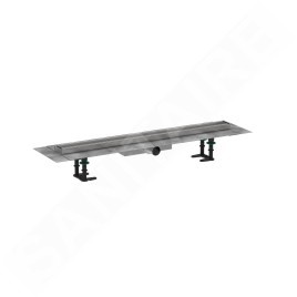 Hansgrohe RainDrain Compact - Caniveau de douche 80 cm pour insertion de carreaux, avec grille 56167000