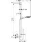 Hansgrohe Raindance Select E - Set de douche 120, 3 jets, EcoSmart 9 l/min, chrome 26623000