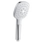 kielle Vega - Set tête de douche, barre et flexible, chrome / blanc 20418SE0