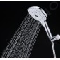 kielle Vega - Set tête de douche, barre et flexible, chrome / blanc 20418SE0