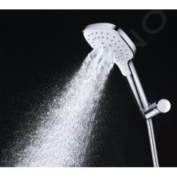 kielle Vega - Set tête de douche, barre et flexible, chrome / blanc 20418SE0