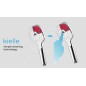 kielle Vega - Set tête de douche, barre et flexible, chrome / blanc 20418SE0