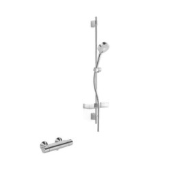 Hansa Micra - Set de douche avec thermostat, 3 jets, chrome 48150171