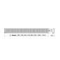Alcadrain Grilles - Grille pour caniveau à douche d'angle 750 mm, inox mat PURE-750M