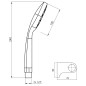 Aqualine Douches - Ensemble de douche Betty, chrome 11453