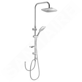 Aqualine Douches - Set de douche Kera sans robinetterie,220x220mm,3 jets, chrome SL430