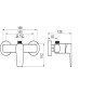 Novaservis Metalia 58 - Set de douche avec mitigeur, chrome SET071/58,0