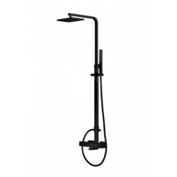 Steinberg 160 - Set de douche avec thermostat, 145x220mm, noir mat 160 2721 S