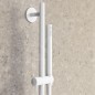 Steinberg 100 - Set de pommeau de douche, barre et flexible, blanc 100 1601 W