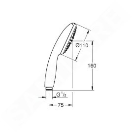 Grohe Vitalio Start - Pommeau de douche, chrome 27940001