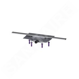 Kessel Linearis Infinity - Caniveau de douche 90 cm, avec grille, acier inoxydable brossé 45300.09