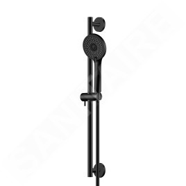 Steinberg 340 - Set pomme de douche, barre et flexible, 3 jets, noir 340 1601 S