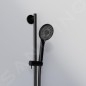 Steinberg 340 - Set pomme de douche, barre et flexible, 3 jets, noir 340 1601 S
