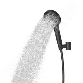 kielle Oudee - Set de douche avec mitigeur, colonne, flexible et tête de douche, noir mat 10202SN14