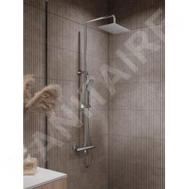 Novaservis Metalia 54 - Set de douche avec thermostat, 30x20 cm, 3 jets, chrome SET034/TER,0