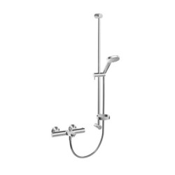 Hansa Unita - Mitigeur thermostatique de baignoire avec accessoires, ECO, 2 sorties, chrome 48372131