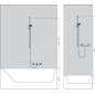 Hansgrohe Crometta - Set de douche Vario Unica, 650 mm, Casseta, Blanc / Chrome 26553400