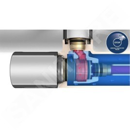Grohe Vitalio Joy - Set de douche 310 avec thermostat et étagère, chrome 26401001