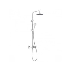 Kludi Logo - Colonne de douche avec thermostat, 1 jet, chrome 6809405-00