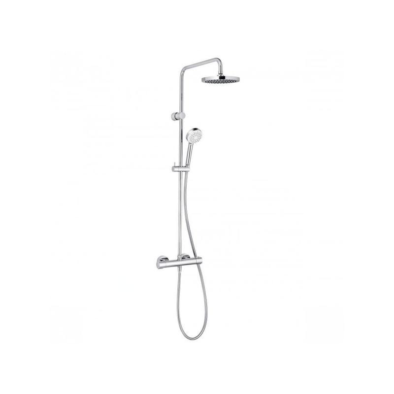 Kludi Logo - Colonne de douche avec thermostat, 1 jet, chrome 6809405-00