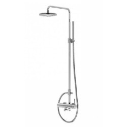 Steinberg 100 - Ensemble de douche avec mitigeur, diamètre 200 mm, chrome 100 2760