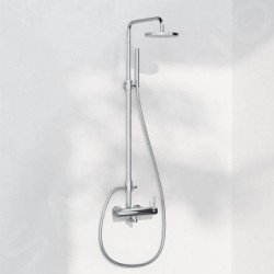 Steinberg 100 - Ensemble de douche avec mitigeur, diamètre 200 mm, chrome 100 2760