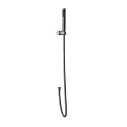 Cersanit Zen - Set de  pommeau de douche, support et flexible, gun metal S951-618