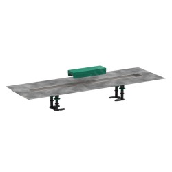 Hansgrohe uBox universal - Kit d'installation pour caniveaux de douche linéaires 800, inox 56012180