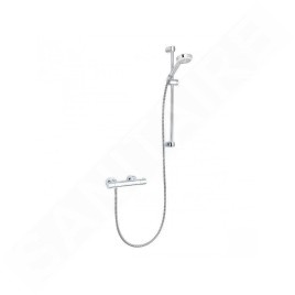 Kludi Logo - Set de douche avec thermostat, barre 600 mm, chrome 6857505-00
