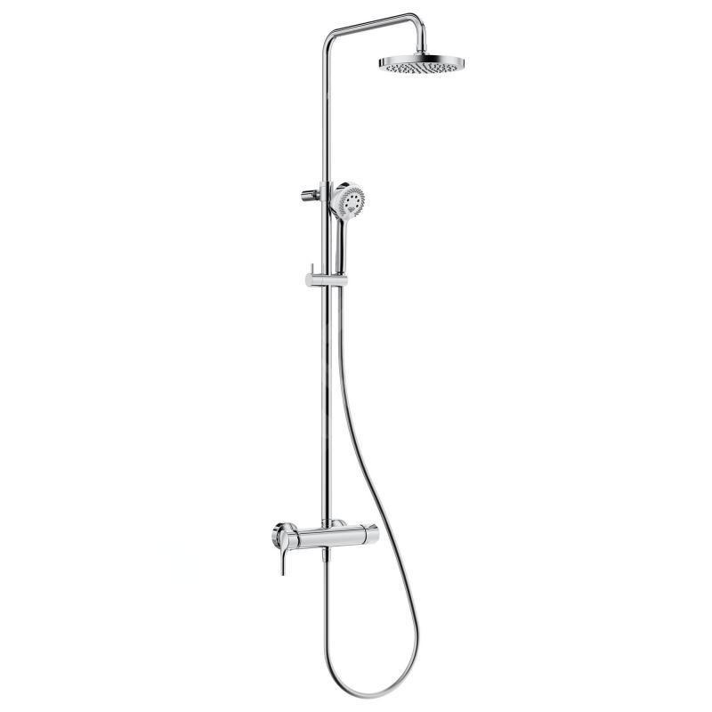 Kludi Logo - Set de douche Dual Shower System avec mitigeur, 200 mm, chrome 6808505-00