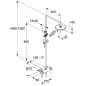 Kludi Logo - Set de douche Dual Shower System avec mitigeur, 200 mm, chrome 6808505-00