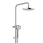 Kludi Logo - Set de douche Dual Shower System avec mitigeur, 200 mm, chrome 6808505-00
