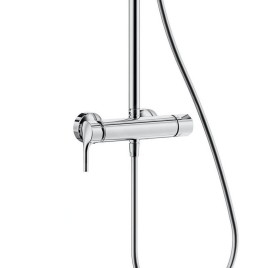 Kludi Logo - Set de douche Dual Shower System avec mitigeur, 200 mm, chrome 6808505-00