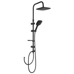 Aqualine Douches - Set de douche Kera sans robinetterie,220x220mm,3 jets, noir mat SL435