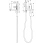 Axor ShowerCollection - Set de douche, 2 jets, support et flexible, chrome 10651000