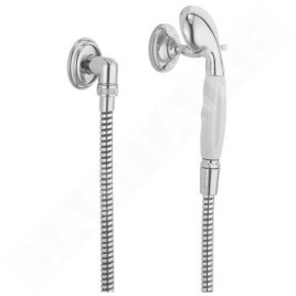 Kludi Adlon - Set de pommeau de douche, 1 jet, support et flexible, chrome 2710505