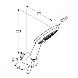 Kludi Freshline - Colonne de douche 3S, chrome 6795005-00